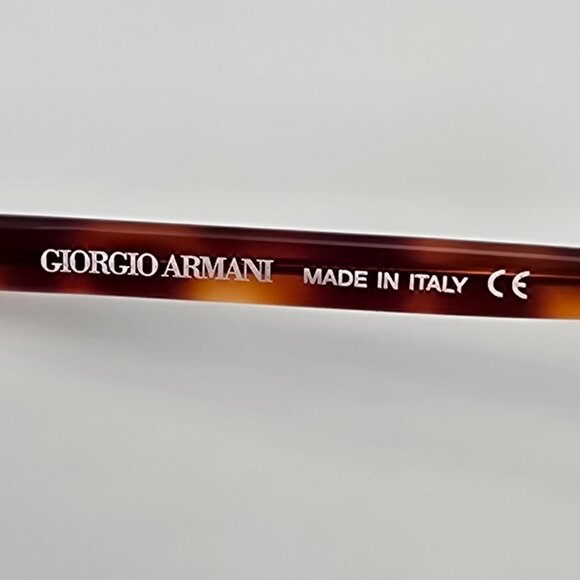 Giorgio Armani 352 050 Tortoise Eyeglasses Frame Italy 52-16-140 - Picture 8 of 12